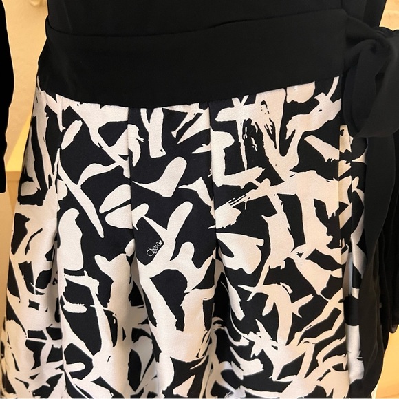 DIANE VON FURSTENBERG DVF Jewel Wrap Dress Silk Wool Blend Size 8 - Picture 5 of 9